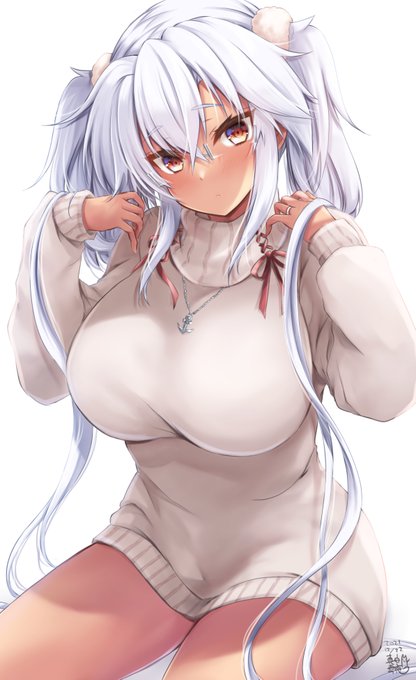 ニットワンピな武蔵しゃんです('ω')ノ 