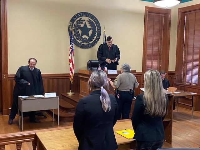 MilamMoving's tweet photo. Milam County and County Judge, Steve Young hosted another successful Moot Court event.  This event brings five high school districts together to compete over an appellate case.  Thank you to all students, staff, and judges.  Thank you sponsors whom kept everyone fed! https://t.co/yNToZv0G1F