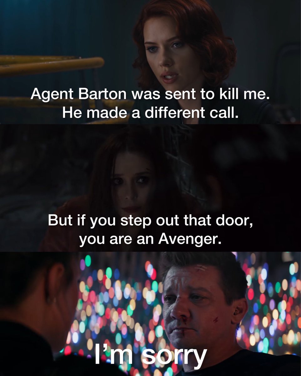 #Hawkeye #HawkeyeFinale #HawkeyeSeries #ClintBarton #YelenaBelova 
SPOILERS
-
-
-
-
-
I guess Clint’s superpower is the ability to redeem people. His superpower is the power of redemption.