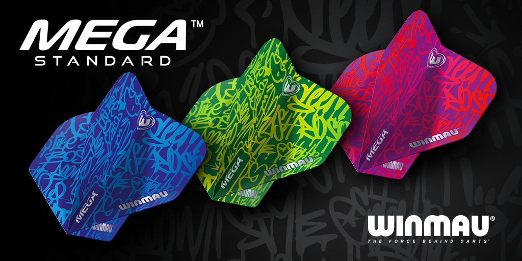 Winmau's tweet image. Mega Standard Flights 🔰

Bright, loud and eye-catching - these latest Mega Standard, graffiti inspired flight designs give your setup a pop through the air.

➡️ Explore: winmau.com/winmaulaunch20…

 #WinmauLaunch #Darts