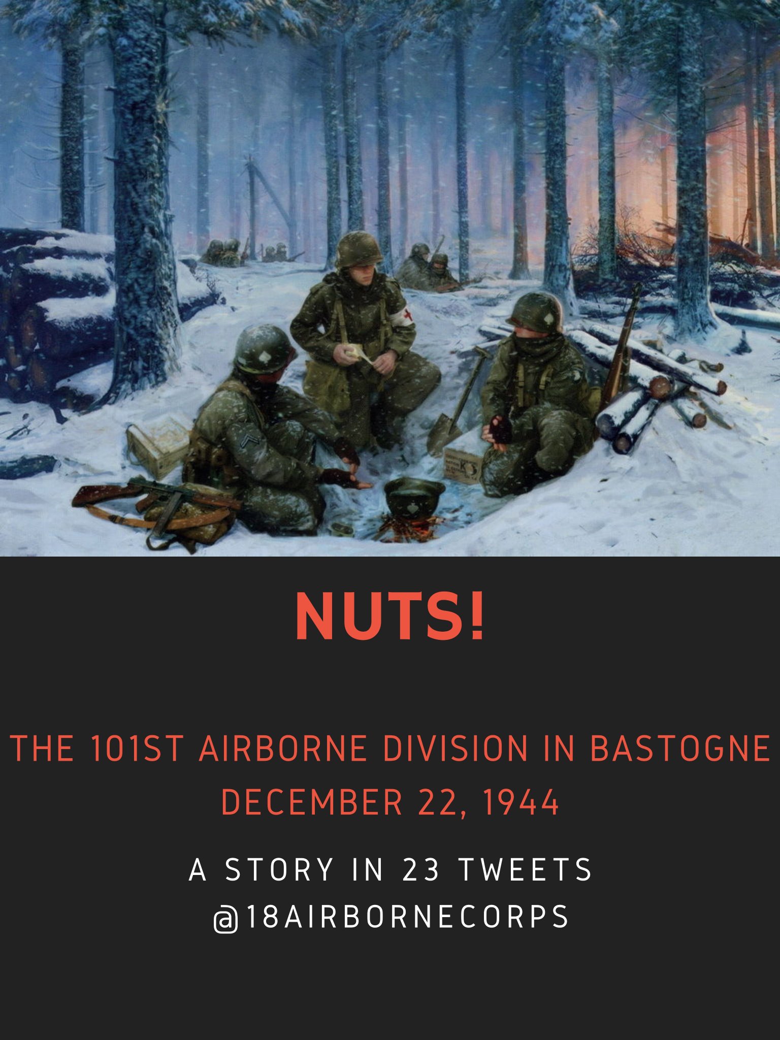 XVIII Airborne Corps on Twitter "1 of 23 DECEMBER 22, 1944 NUTS! On