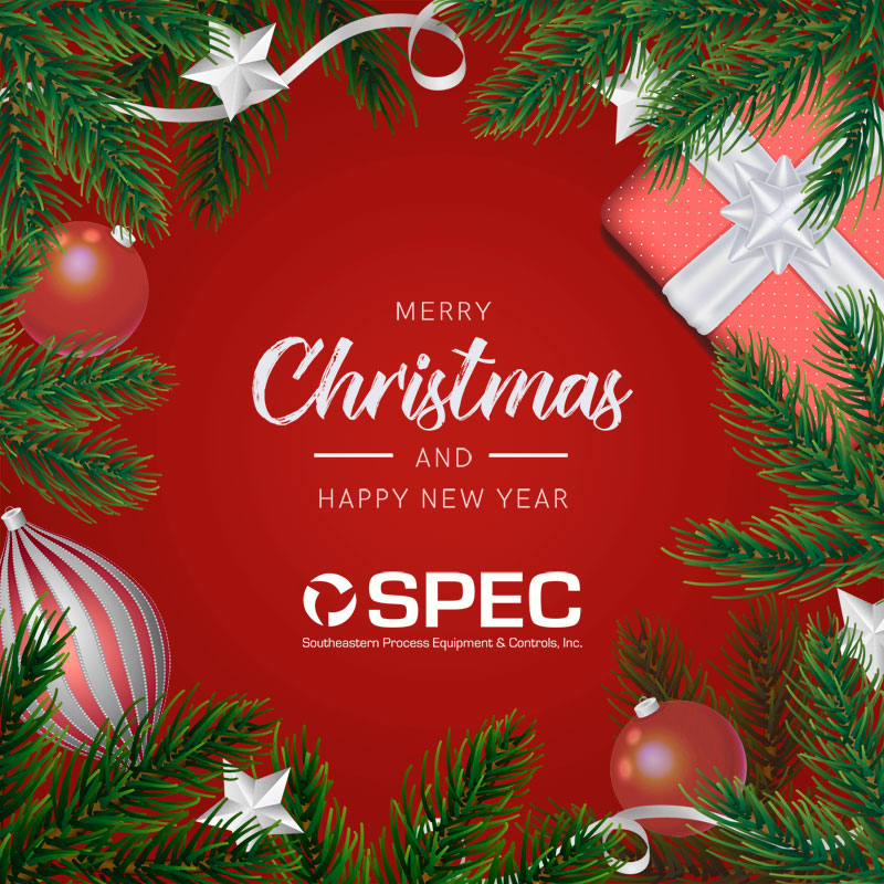 SPECDispensers's tweet photo. Merry Christmas and Happy New Year from the entire staff here at SPEC! We wish you a happy and safe holiday season. SPEC will be closed 12/24 &amp; 12/27 in observance of Christmas. We will be closed  12/31 for New Years. Thanks to all of our customers for another great year! https://t.co/szdtHCVW1V