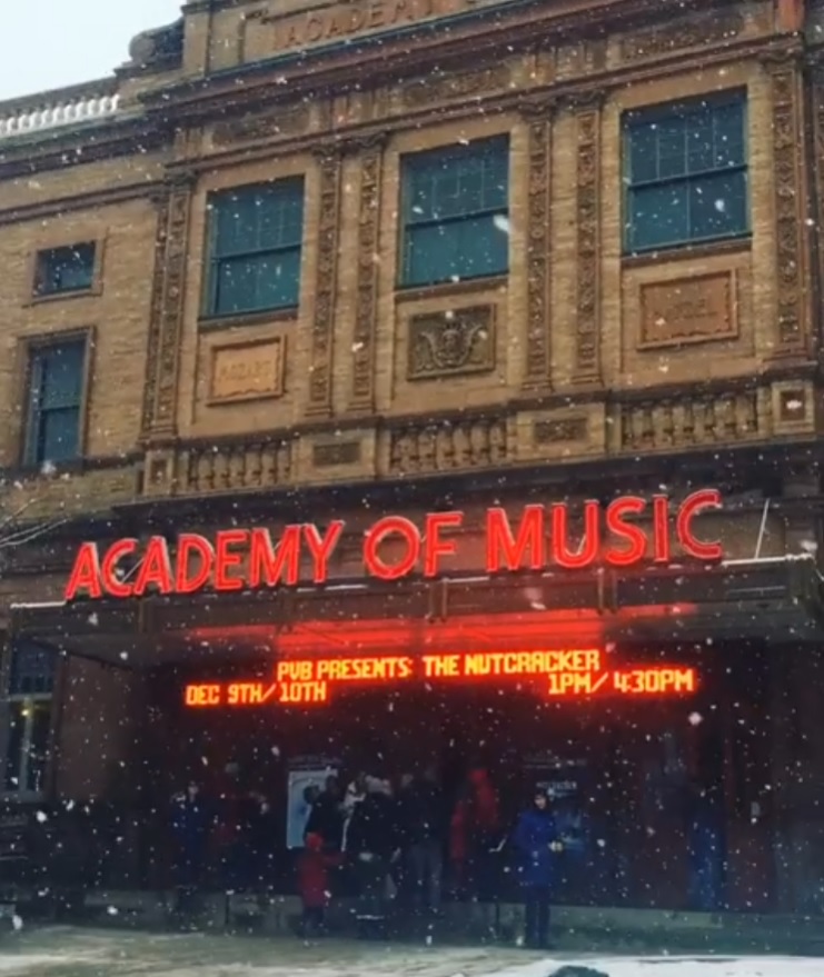 Happy Holidays from The Academy of Music Theatre! The Box Office will be Closed on 12/23 & 12/24 to give our staff some much-needed rest & relaxation. We are so thankful for all of you who visit and support the Academy, you fill our hearts! #thankfulforcommunity