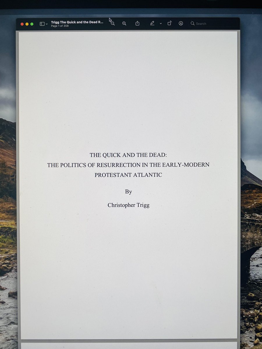 cptrigg's tweet photo. 📖 ☠️ 📣 Excited to announce that my first book is forthcoming with Oxford University Press, in their Religion in America series. It’s titled “The Quick and the Dead: the Politics of Resurrection in the Early-Modern Protestant Atlantic.” @OUPReligion https://t.co/y7ufVcime7