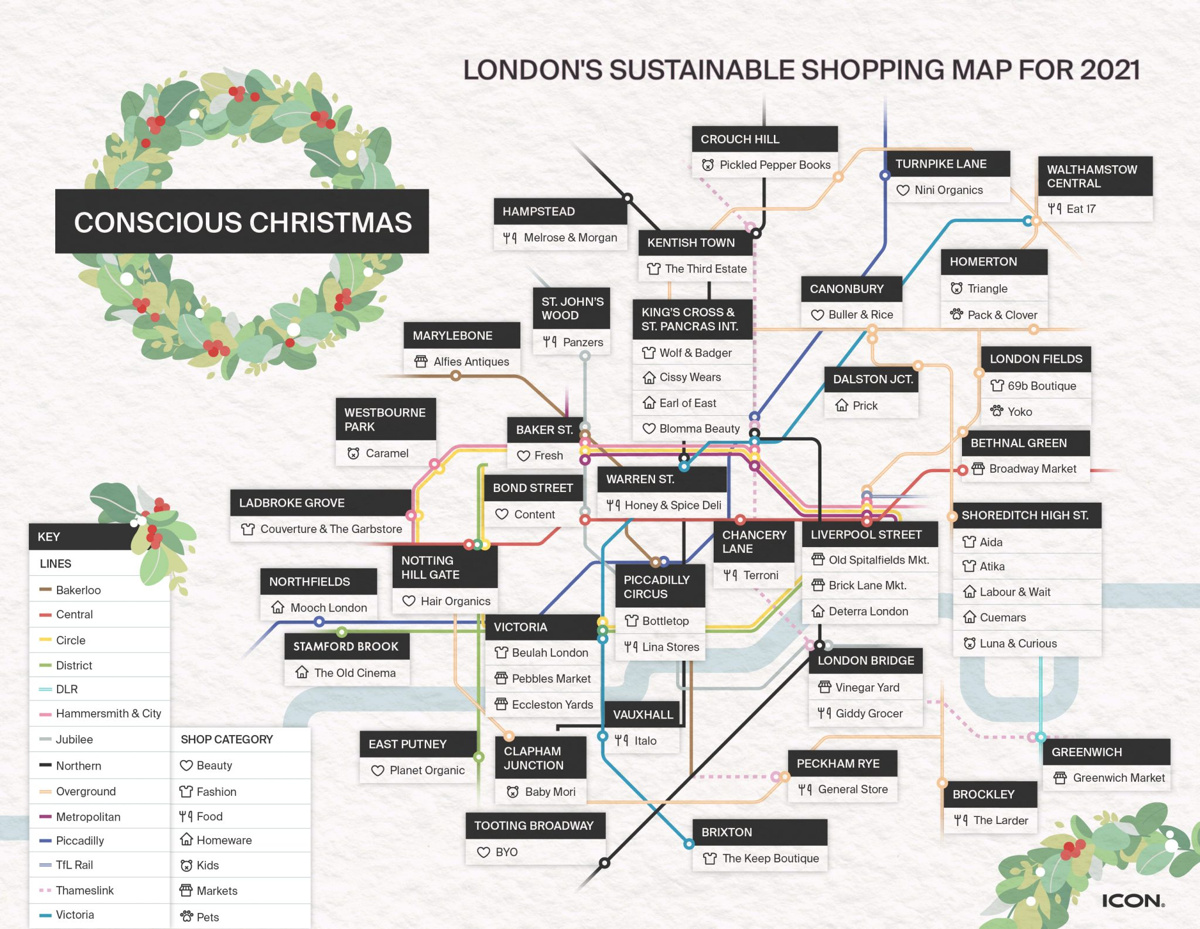 MapLondon's tweet photo. Sustainable Shopping at Christmas: https://t.co/MBlHrRmcXp https://t.co/gW8QTxLZRc