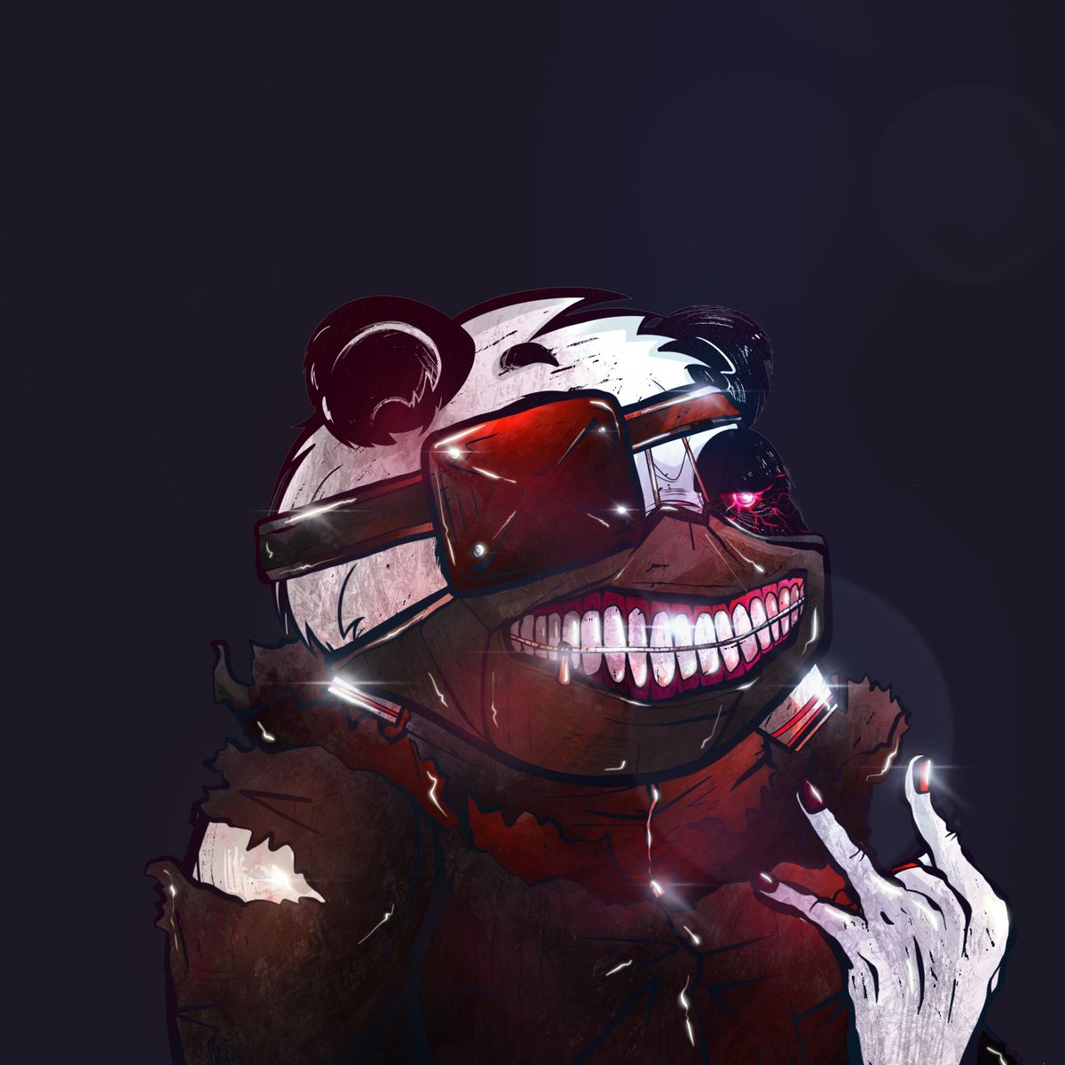 kentangmarhaen's tweet photo. Done!! New PFP from @PandaPunkNFT 
Korang tengok panda ni teringat apa cerita apa? Cuba teka😆 https://t.co/rtNQkNIXpW