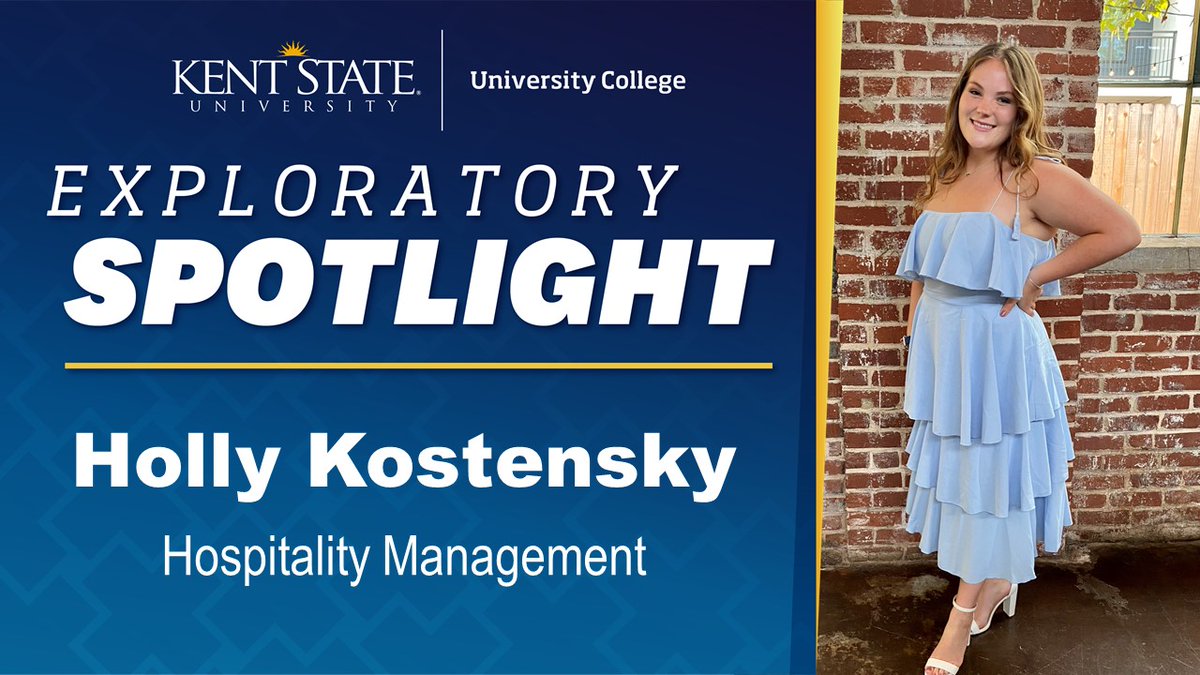 Q: How did starting <a href="/KentState/">Kent State</a> as an Exploratory student assist you in finding your purpose?
<a href="/hollykostensky/">Holly Kostensky</a>: Starting off college as an Exploratory student was a great experience I needed in order to determine what I wanted to major in especially with the guidance of the staff!