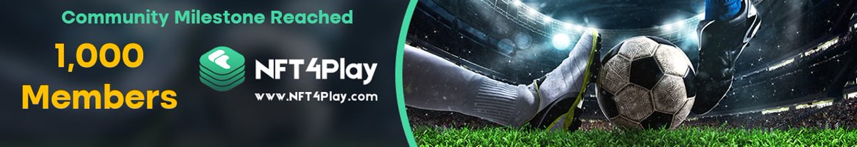 Nft4Play's tweet photo. 🎉Celebration time! 🎉

We've reached another milestone of 1,000 members in our Telegram channel. Thank you to our loyal and new members 🤗

Don't miss out, join now with this link #NFTGaming #community #1000members https://t.co/PEdTjRfgPT