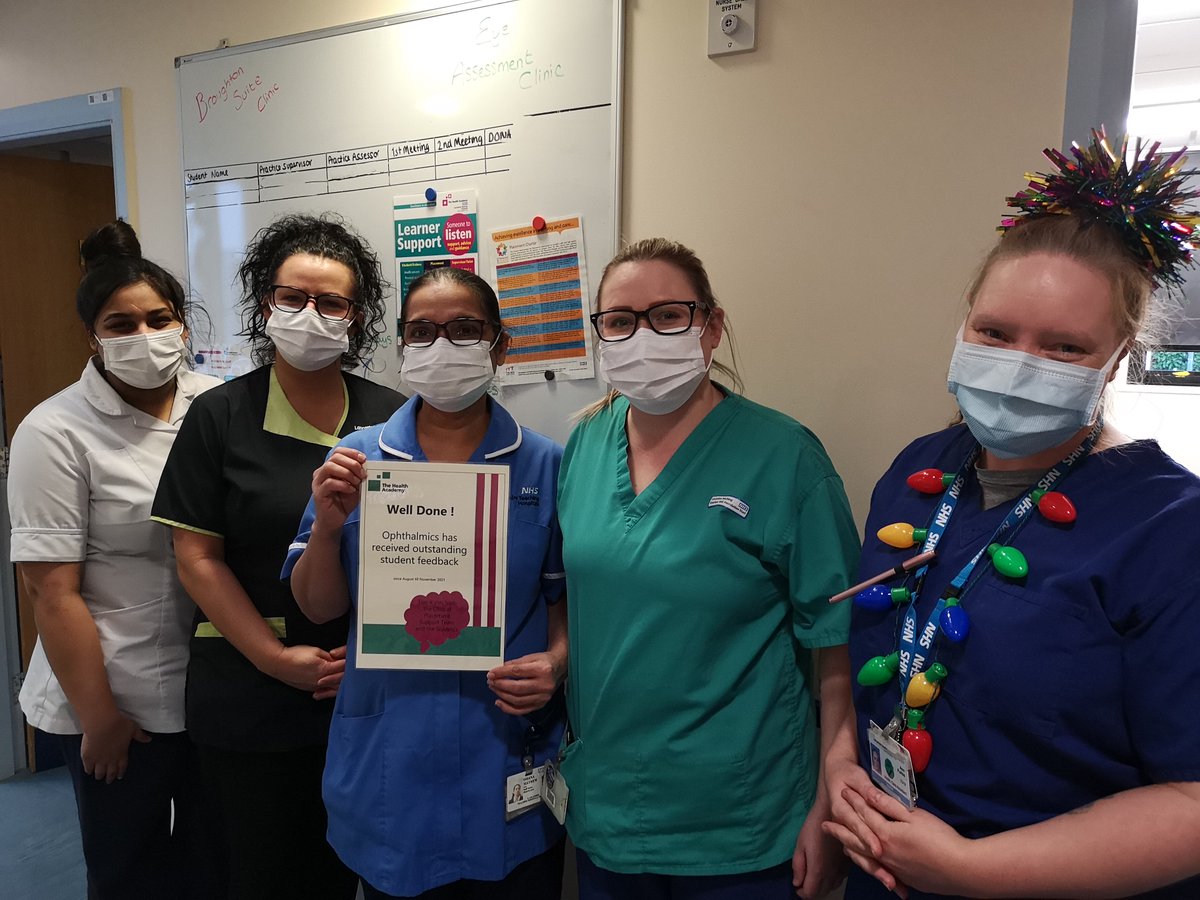 Well Done to Chemotherapy Unit, Charles Beard Theatres and Opthalmics for getting all positive feedback from our Students in last the 4 months! Thank you all for your support xx