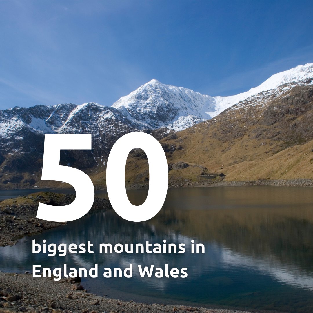 ⛰️ See how many of the 50 biggest mountains in England and Wales you've hiked on the Challenge Accepted app (challengeacceptedapp.com) 

What's next on your list? 🥾