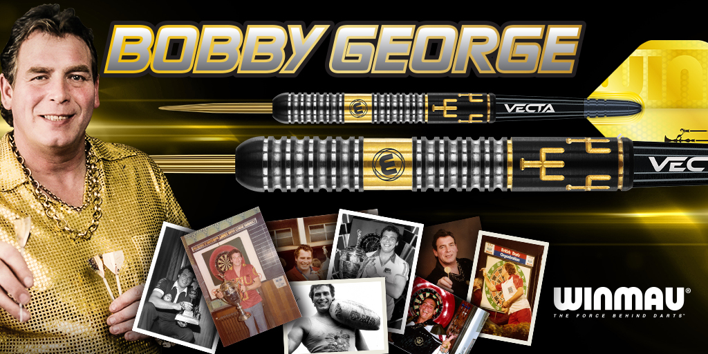 Winmau's tweet image. Bobby George 🪙 

Designed by the "King of Bling" Bobby George these stunning 90% tungsten darts are machined to Winmau's industry-leading standards, featuring complex C-Axis machining and genuine gold plating.

➡️ Explore: winmau.com/winmaulaunch20…

 #WinmauLaunch #KingofBling