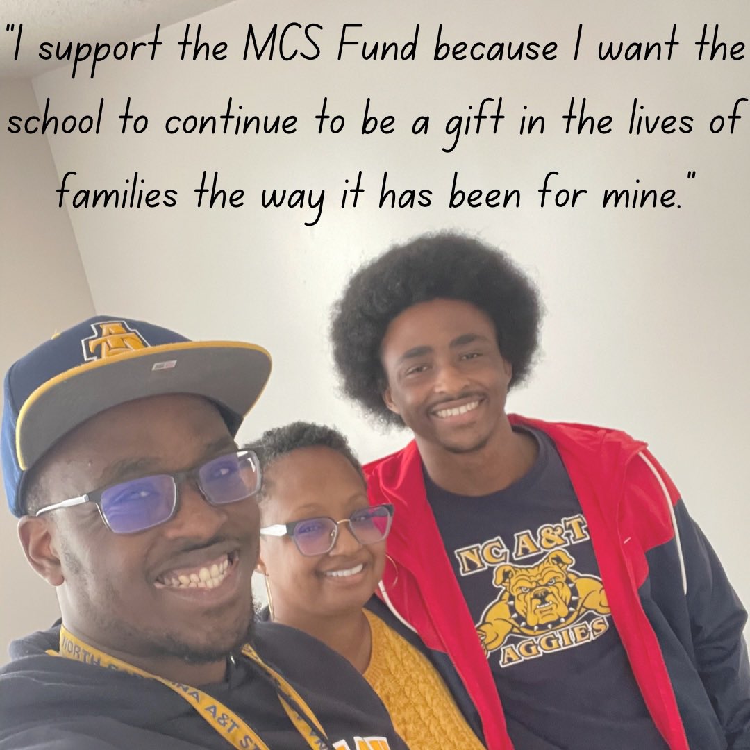 MCSDurham's tweet image. Rochelle Hayes, Primary Teacher in room 203: When asked why she gives to the MCS Fund, “I support the MCS Fund because I want the school to continue to be a gift in the lives of families the way it has been for mine.” Text MCSFUND to 41444 to donate. #MCSFund #MCSGives #MCSDurham
