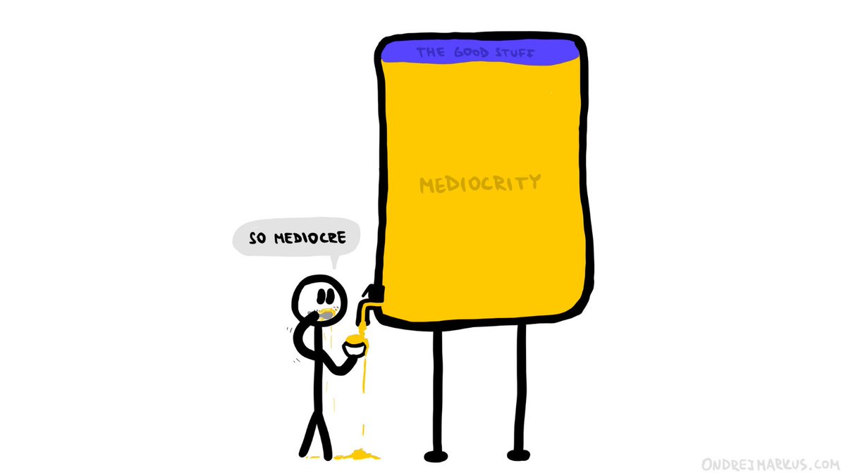 As a creator, you need to allow yourself to be bad so you can get good.

Otherwise, you'll quit too soon.

There is a lot of mediocrity to chew on while trying to improve.

For the last 2 years, these 4 things have helped me to keep going: #buildinpublic