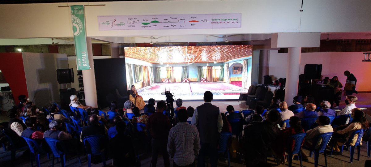 nkanekal's tweet photo. The finale of the #Designuru festival at the Rangoli Metro Arts Centre in #Bangalore organised by the Indian Institute of Interior Designers (IIID). Lovely use of an outdoor public space. #indooroutdoor https://t.co/rtQejeMh0i