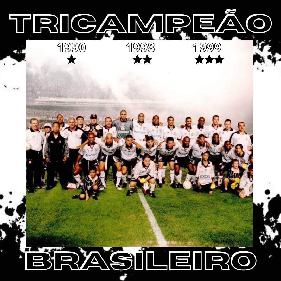 corinthiansotd's tweet photo. TRICAMPEÃO!🏆🏆🏆🇧🇷

Há 22 anos atrás, o Corinthians conquistava o tricampeonato brasileiro. O Timão liderou a competição de ponta a ponta.

📅22/12/1999
📸Acervo/Gazeta Press

#VaiCorinthians #CorinthiansNessaData https://t.co/jFt8tYWnhW