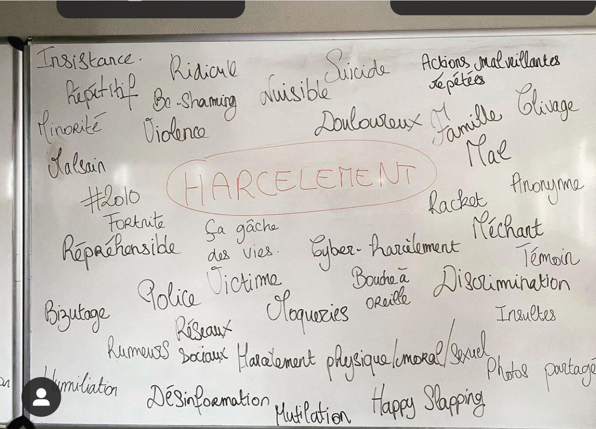 En un mot, c’est quoi pour vous le harcèlement? 

Voilà leurs maux… 

#harcelementscolaire #harcèlement #luttecontreleharcelementscolaire #harcelementscolairevaucluse #vaucluse #justice