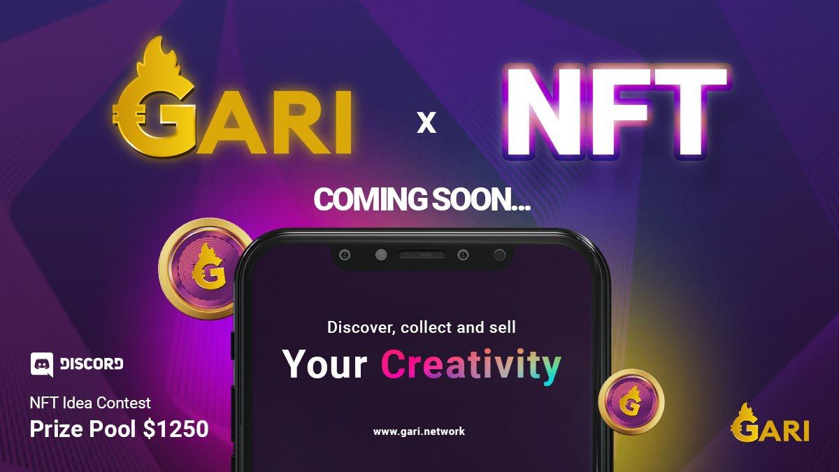 ⭐NFT IDEAS #Contest⭐

$GARI marketplace coming soon

Share your ideas on use case of NFTs: 

To participate : 
1) Join our Discord Channel - discord.gg/DkNzYpj9
2) Drop your idea in nft-ideas-contest channel 
3) Retweet this tweet with a quote. Tag 3 friends.
 
$GARI