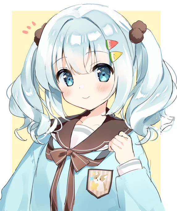 新衣装かわいい!ふわふわツインテール愛…お誕生日おめでとうございます🍉 #すいみゃーと 