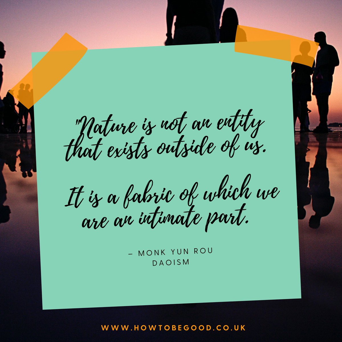 HowtobeGood5's tweet photo. “Nature is not an entity that exists outside of us. It is a fabric of which we are an intimate part.” - Monk Yun Rou 
#daoism #taoism #nature #spirituality #interfaith #understanding https://t.co/QfAlHqYT1R