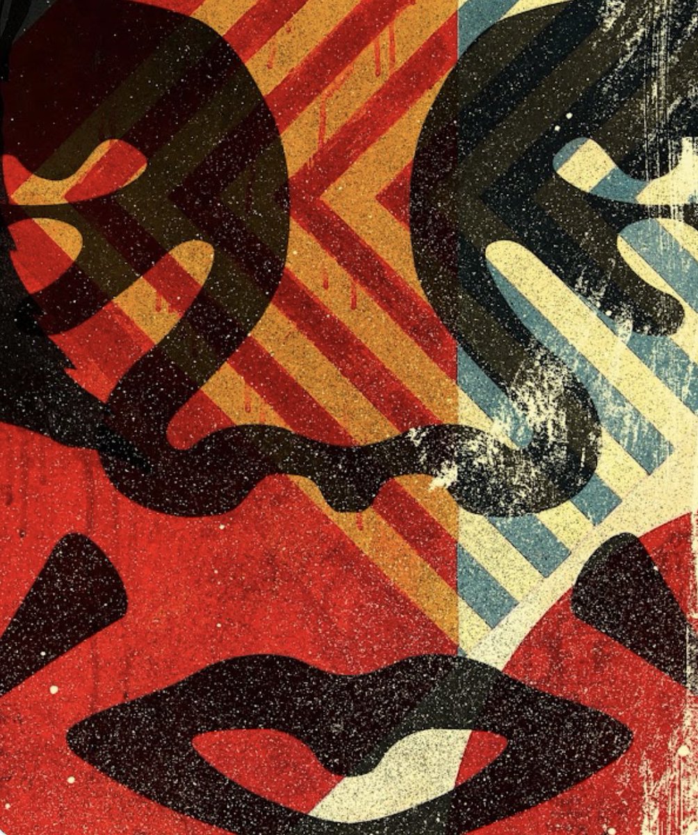 GoOfficeNinja's tweet photo. I dunno if I would categorize my @OBEYGIANT #NFT as a #PFP, I think it falls into my art category.. thoughts? Regardless, s/o my other fav art pieces by @waveblocks / @hemeon, @VinnieHager &amp; @PsychFreestyle 

#NFTArt #NFTCommunity #Waveblocks #Letters #OBEY https://t.co/lX2cRmARpf