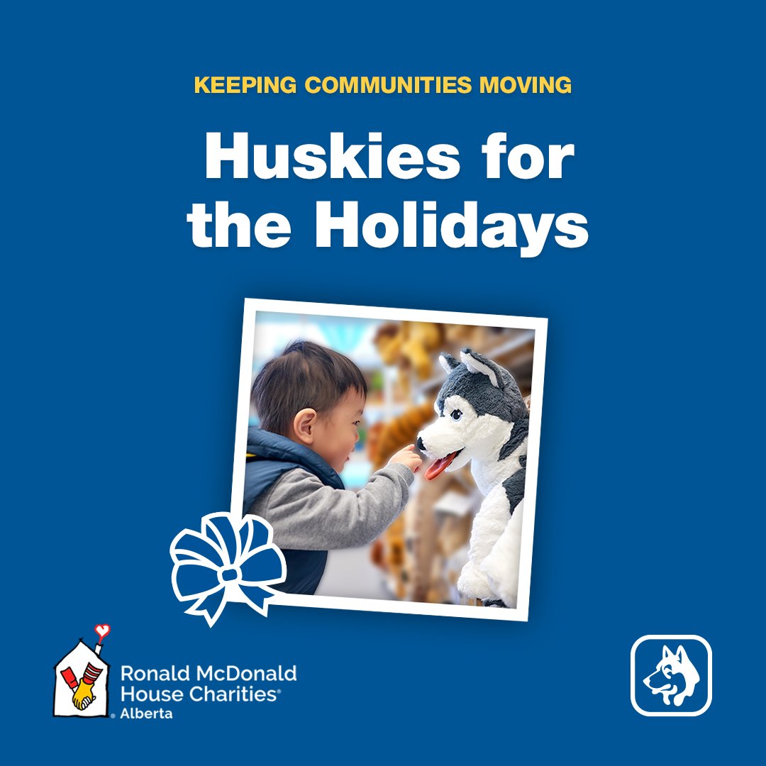 myhusky's tweet photo. We're glad to give plush Huskies to kids in need through great charities like Ronald McDonald House. Happy Holidays! #KeepingCommunitiesMoving #myHusky https://t.co/Dvi4PtYRte