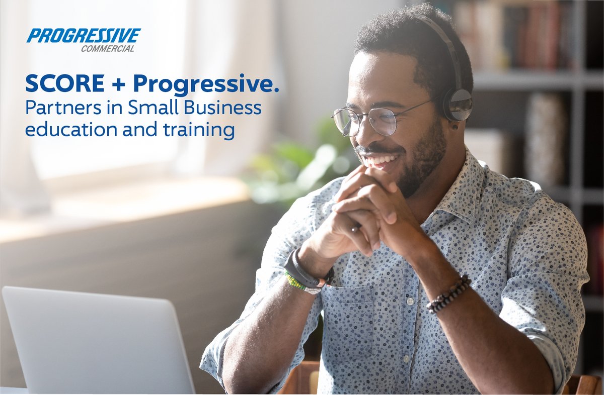 AssocInsurance's tweet image. 📢Attn: Business customers - Progressive is working with the small business experts at SCORE to offer free live and recorded webinars. Check out the on-demand offerings available now at score.org/content/take-w….