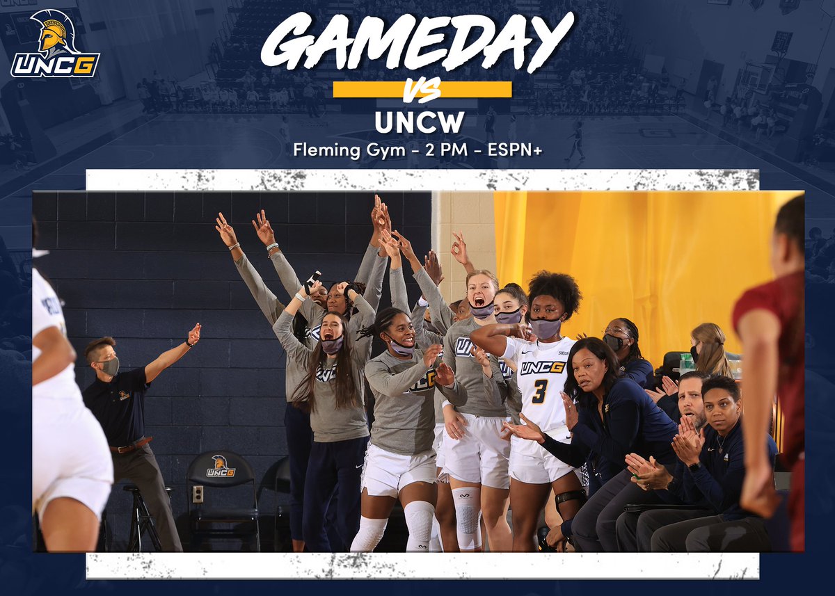 Get hyped for 𝔾 𝔸 𝕄 𝔼 𝔻 𝔸 𝕐❕

🆚 UNCW
🕑 2 p.m.
📍 Fleming Gym | Greensboro, N.C.
📊 go.uncg.edu/r4iuub
📺 go.uncg.edu/r4iuuz

#attack x #letsgoG
