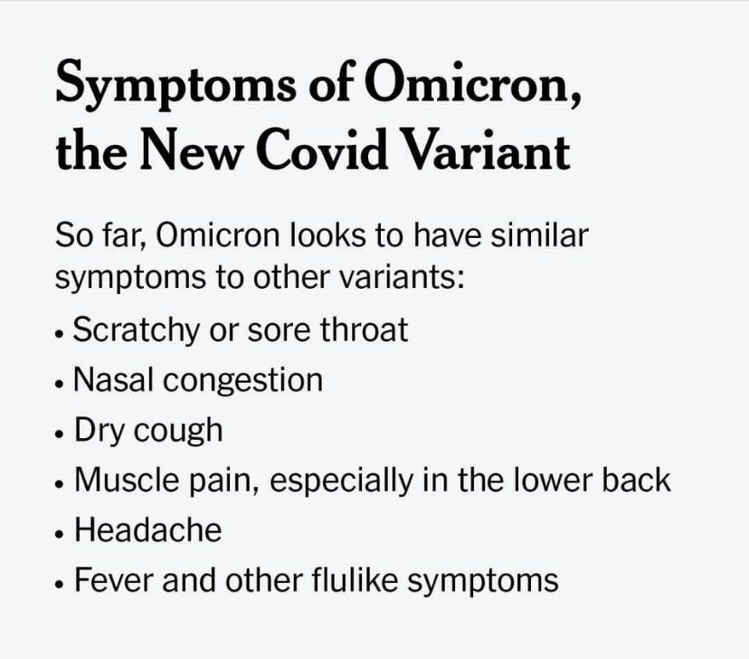 NireRabel's tweet photo. I have had most of these symptoms, most days for the last five years. Is omicron just BEING OLD? https://t.co/mAWZePMx1I