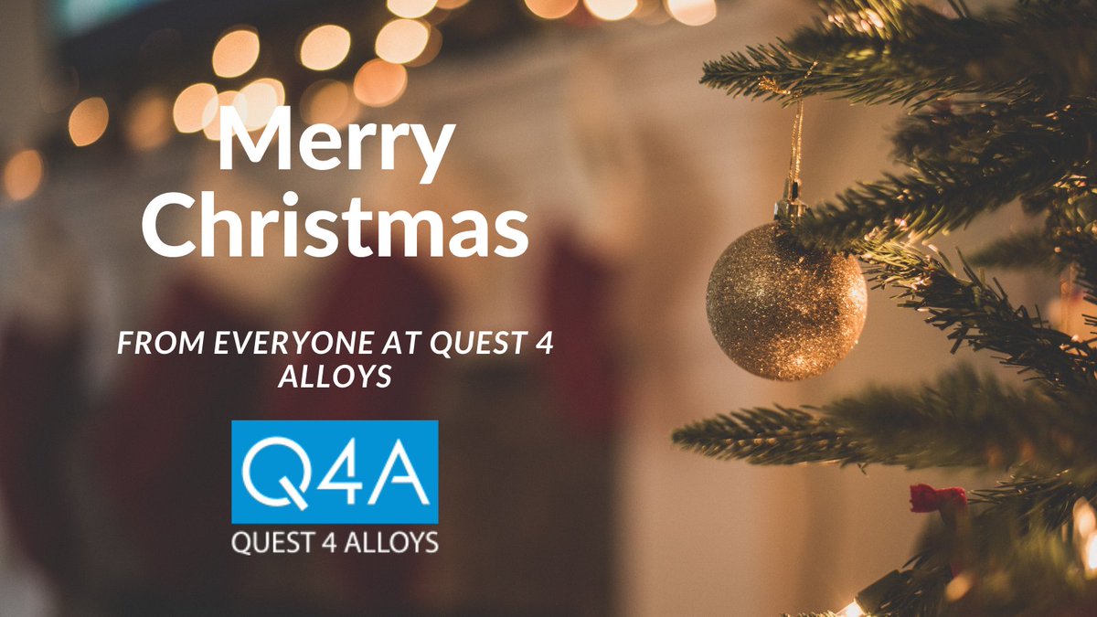 Everyone here at Quest 4 Alloys would like to wish you a very Merry Christmas and a happy new year. 

We hope you all have a great break!

#merrychristmas #christmas2021 #happyholidays