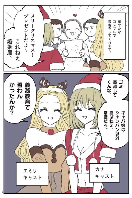 「ヒマチの嬢王」クリスマスおまけ漫画が更新されました 