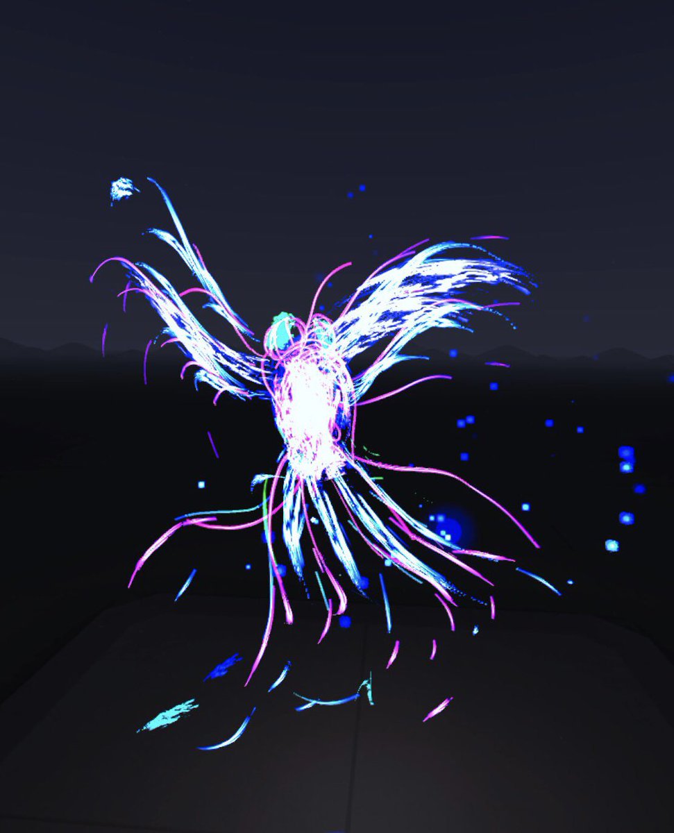6_dcrc's tweet photo. I drawed a Goldfish today‼︎
It was very fun because you can draw whatever you want freely.
Plus, technology enhance your creativity🐉
#day2 #VRArt #vrart #cryptart #nftart https://t.co/2bTgKaVIwp