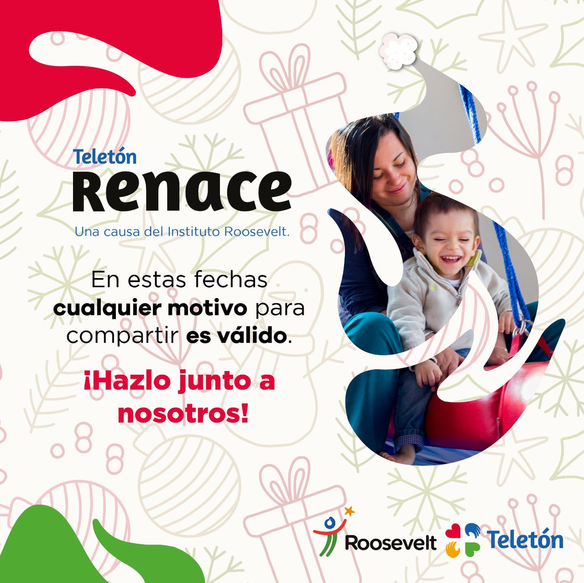 TeletonColombia's tweet photo. 🎄 Que la navidad sea un motivo para hacer más sueños realidad.
📌 ¡Aún puedes seguir donando! Ingresa al link de nuestra biografía y conoce todo sobre nuestros canales de donación. #TeletonRenace #Donaciones #MeMotiva https://t.co/bT4Lb8Gvxo