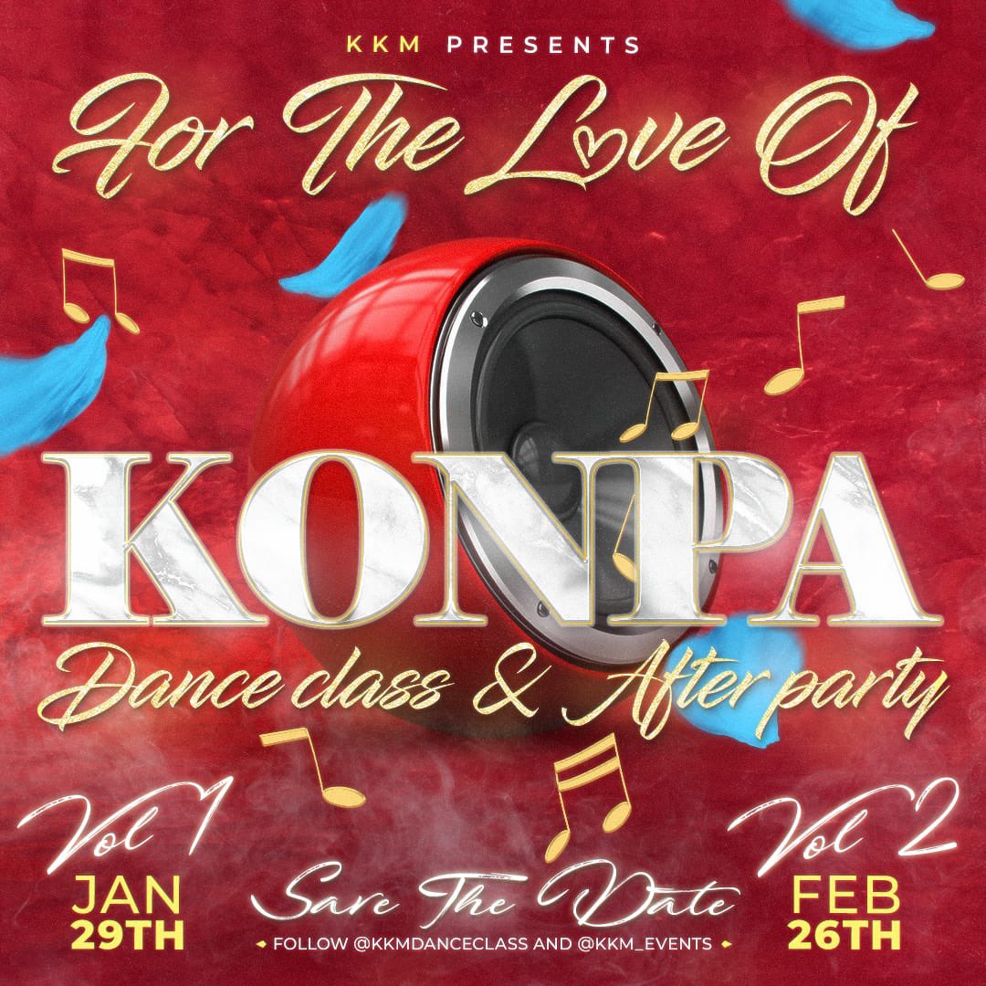 kkmdanceclass's tweet photo. Before Konpa came into our lives, we never knew what true love left like
โข
Save The Date: Jan 29th & Feb 26th
KKM Presents : For The Love Of Konpa Dance Class & Afterparty https://t.co/yKV39ohCr9