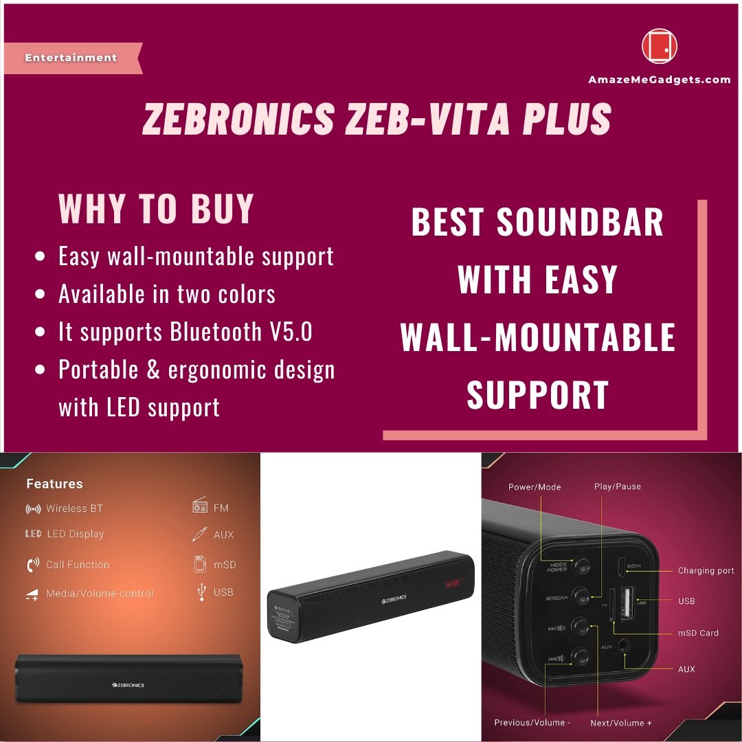 AmazeMeGadgets's tweet photo. Netflix, chill? Enjoy binge-watching with these portable soundbars for your home system.

There's more to all these devices in the detailed article on our website. Link in bio!👇
https://t.co/738MkBOVfO

#soundbar #sound #audio #hometheater #tvmounting #sony #subwoofer #hifi #jbl https://t.co/wqz49QBUwG