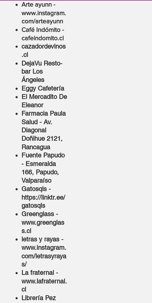 pandemial83's tweet photo. Ahí el listado de negocios zurdos que los fachos llaman a boicotear, compre con ganas 💚🌳💜 https://t.co/CWEMWG3sSl