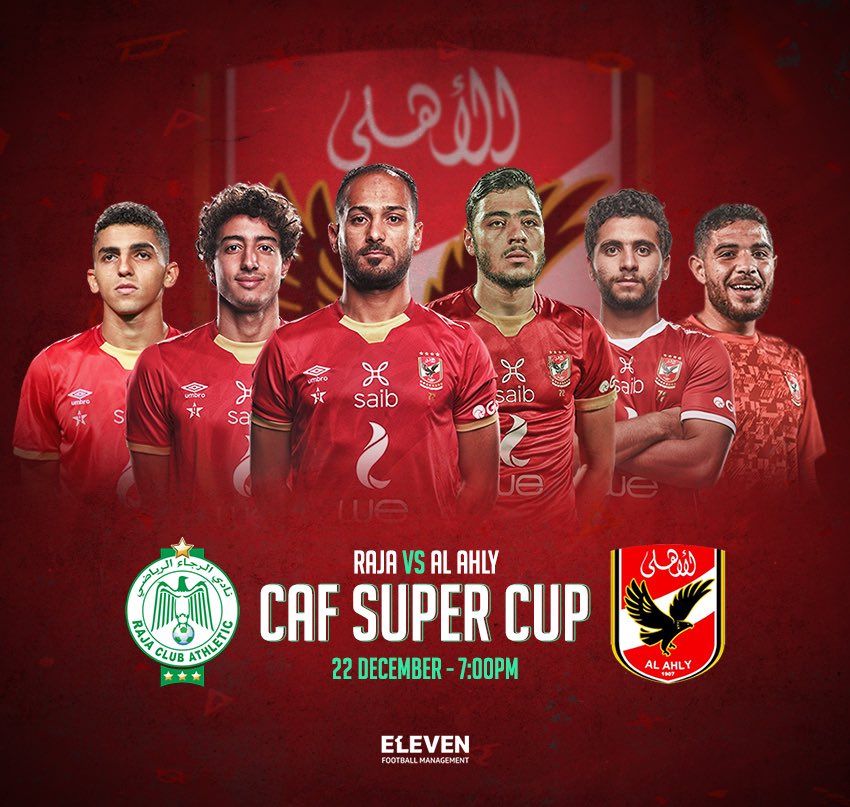 Wishing our players all the best in the CAF Super Cup today 💪