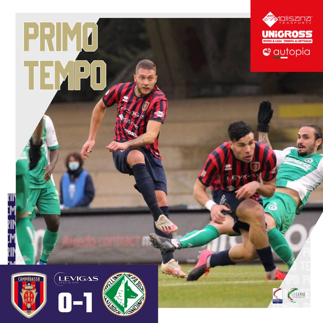 sscampobasso's tweet photo. 🔴🔵 Prima frazione con l’Avellino in vantaggio grazie ad una rete di Maniero.
#CAMAVE 0-1 https://t.co/LrEx8PrC3c