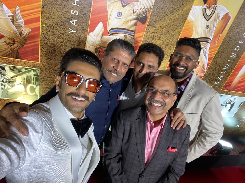 GuptaSunilK's tweet photo. As a die-hard cricket fan, reviving the 1983 WorldCup win through cinema was a treat to my eyes. @RanveerOfficial has done justice by playing a living legend like @therealkapildev who's respected and revered. @83thefilm will surely go beyond making your heart swell with pride! https://t.co/okpUZcL3fK
