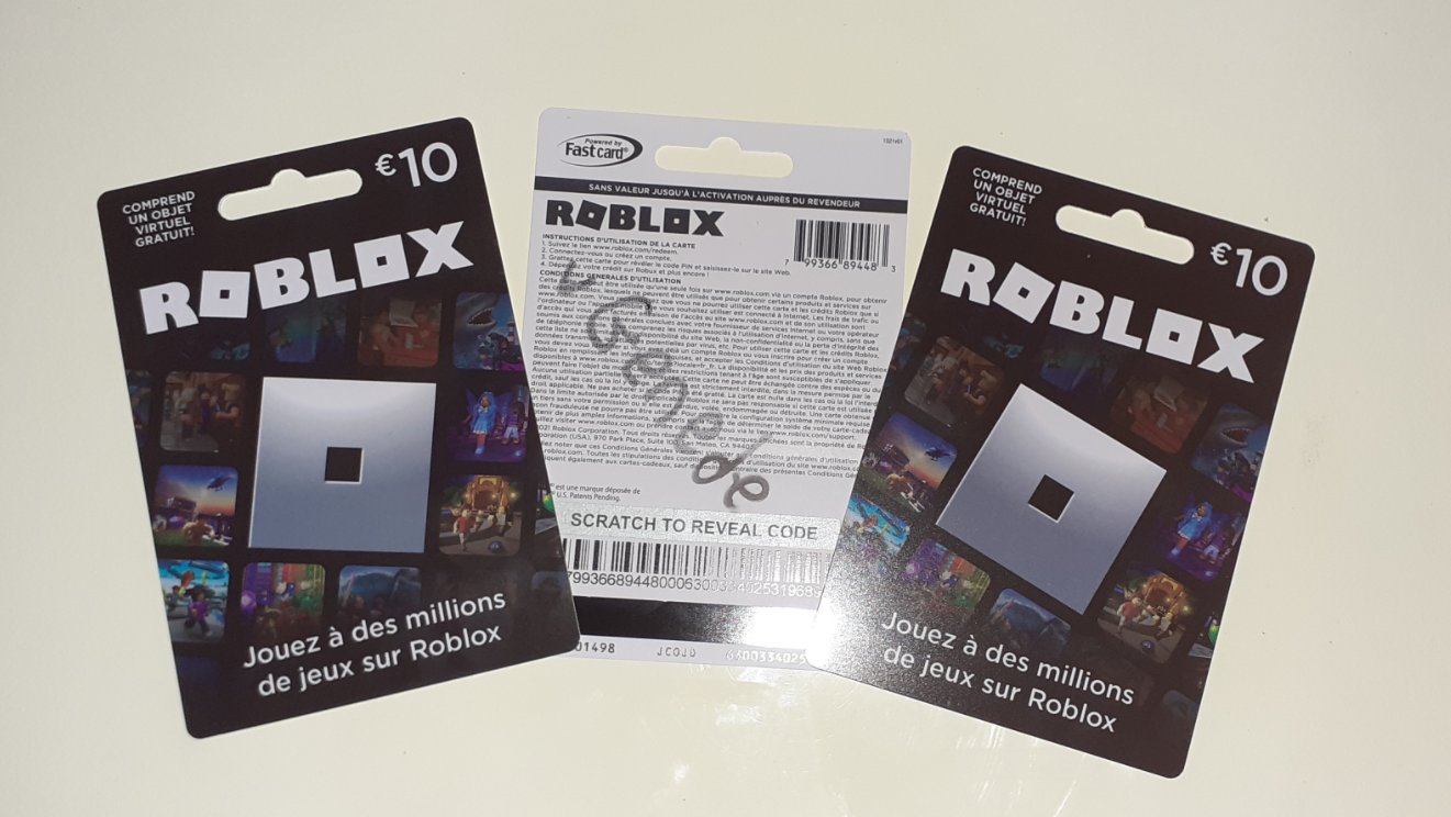 CARTE ROBLOX-Robux