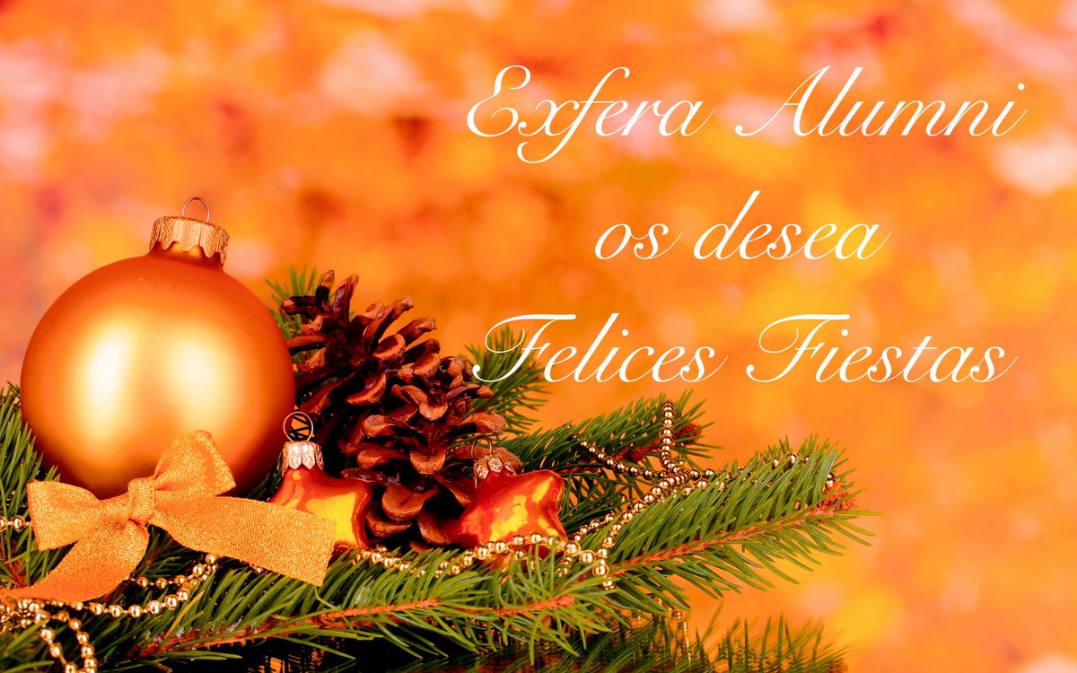 Exfera_Alumni's tweet photo. 🎄 Desde @ExferaAlumni nos gustaría desear unas Felices Fiestas y un próspero año 2022.

❄️ Confiamos en seguir creciendo juntos y seguir sumando con vuestras aportaciones en un contexto sembrado de retos, y por seguro de grandes logros, como el actual. https://t.co/JIqZrCxyxF