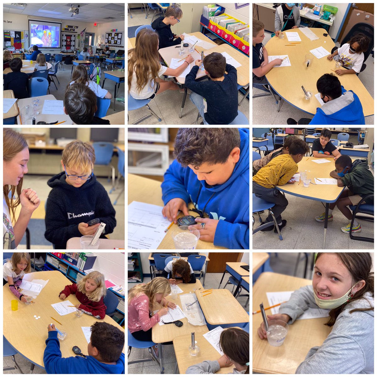 Pspence226's tweet photo. Common Experiment #2 in the books at SDE! Why yes, heat DOES speed up dissolving! #VCSscientists @sdedragons https://t.co/cx59vMrbKn