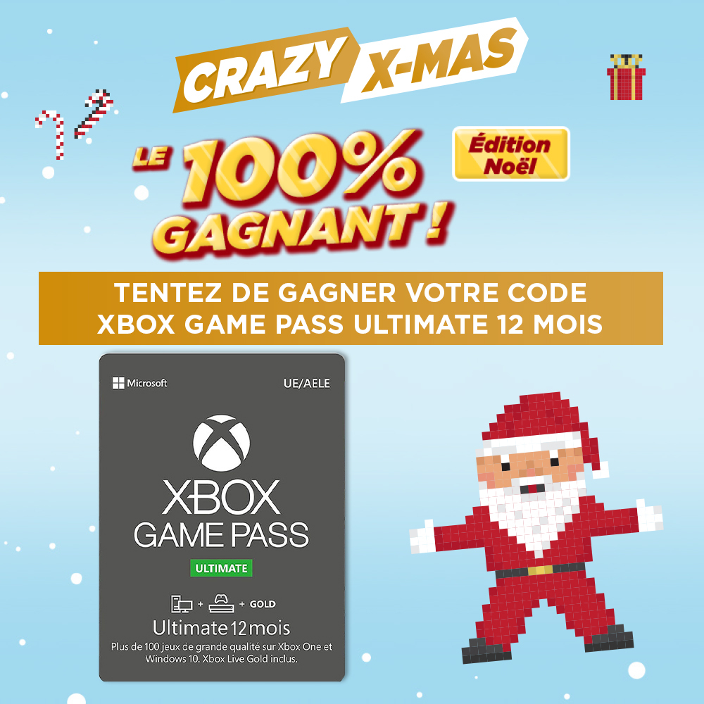 Micromania_Fr's tweet photo. En plus des lots de notre 100% gagnant (cliquez pour participer ➡ https://t.co/mXujpAblKd), nous vous faisons gagner 5 codes #XboxGamePass Ultimate 12 mois ! Pour participer :

🟢 RT, Like &amp; Follow @Micromania_Fr
🟢 Mentionne un ami en réponse à ce tweet

TAS dans une semaine ! https://t.co/Yqb3iQmhVU