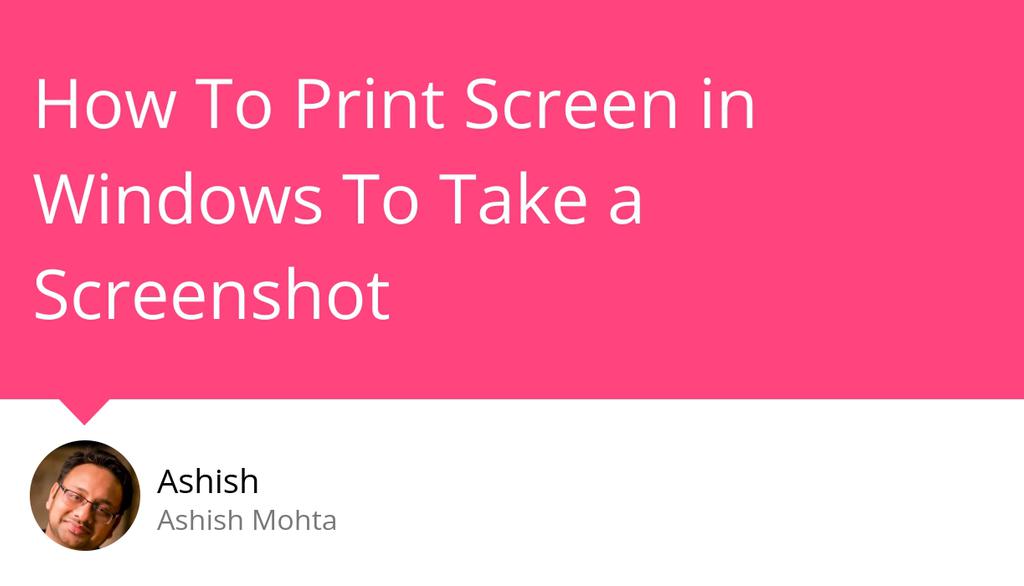 ashishmohta's tweet image. Windows key + Print Screen: When you press Windows key + Print screen, it captures your entire screen and automatically saves the screenshot.

Read the full article: How To Print Screen in Windows To Take a Screenshot
▸ lttr.ai/qf3K

#PrintScreen #Windows10