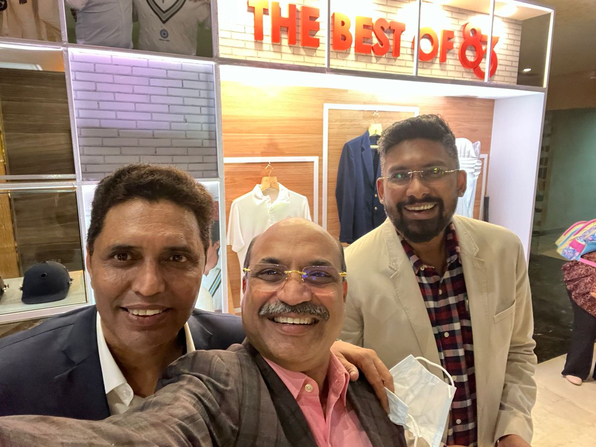 GuptaSunilK's tweet photo. As a die-hard cricket fan, reviving the 1983 WorldCup win through cinema was a treat to my eyes. @RanveerOfficial has done justice by playing a living legend like @therealkapildev who's respected and revered. @83thefilm will surely go beyond making your heart swell with pride! https://t.co/okpUZcL3fK