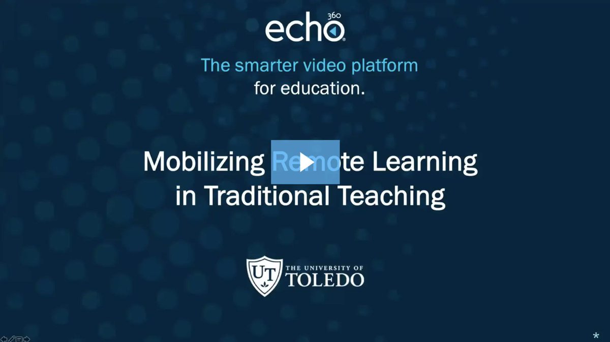 How the University of Toledo met the massive demand for #remotelearning. View the #webinar archive buff.ly/3sbVZNB #onlinelearning #edtech