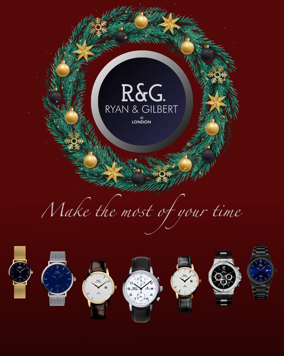Make the most of your time this Christmas with Ryan &amp; Gilbert.
ryanandgilbert.com

#ryanandgilbert 
#makethemostofyourtime