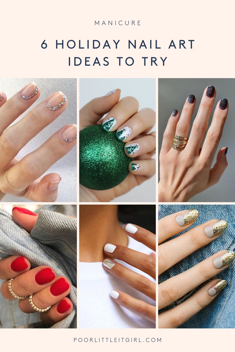 #CroissantReading links I love: Sparkly nail art to try in the last few festive days; celebrate New Years with all the sparkles ✨ Peruse on Poor Little It Girl > poorlittleitgirl.com/holiday-nail-a…