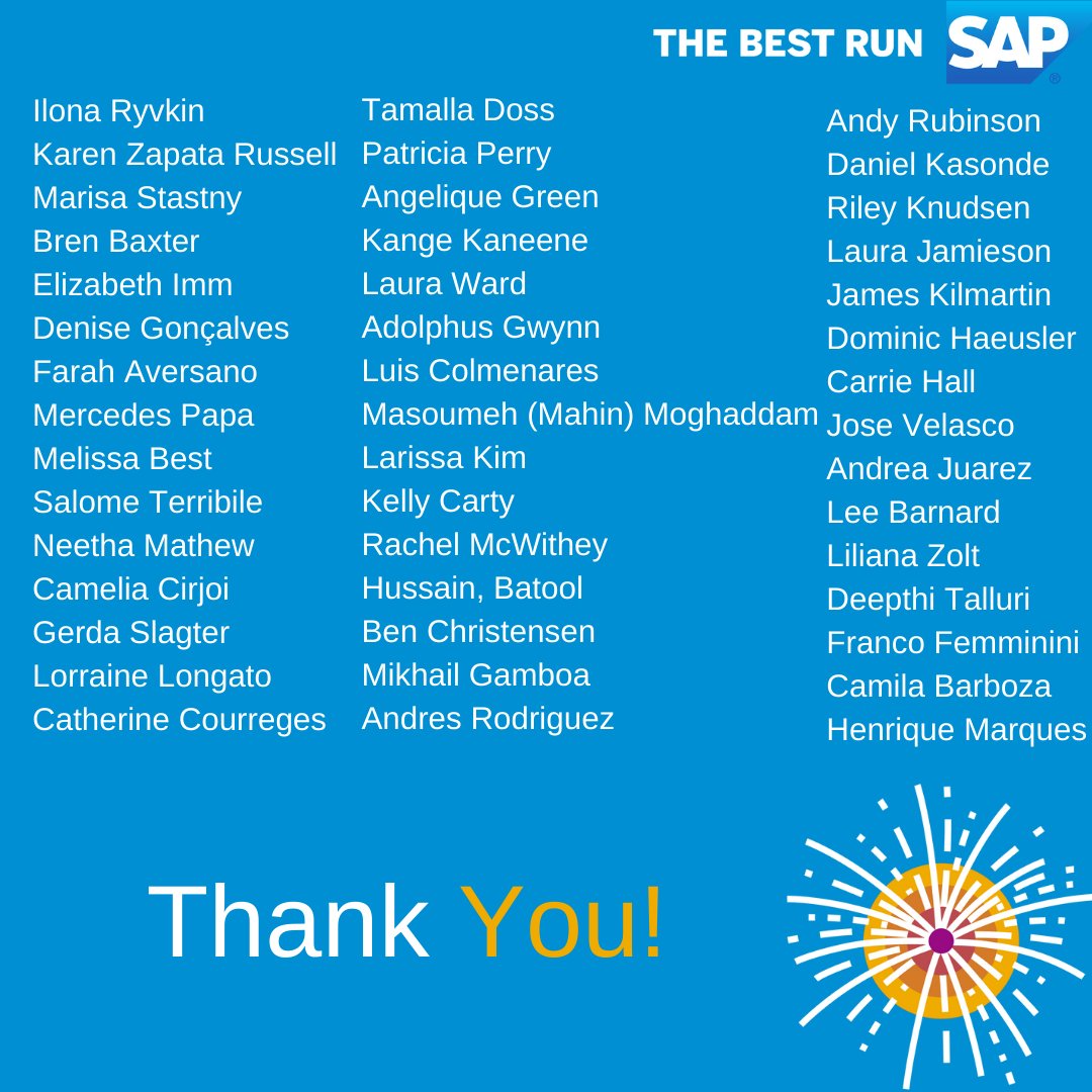So proud of our Employee Network Groups who have been instrumental in driving many of our D&amp;I initiatives at <a href="/SAP/">SAP</a>. Thank you for creating a safe space and a sense of inclusion and belonging for your peers, colleagues, customers, partners and all our stakeholders!