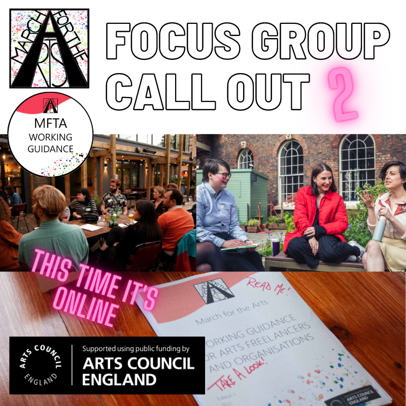 Paid Opportunities for Freelancers! 

We've got two paid opportunities for freelancers coming up. We're looking for Freelance Inclusivity Facilitators and focus group participants

All the info is here: marchforthearts.com/get-involved 

Please have a read, apply and share share share!
