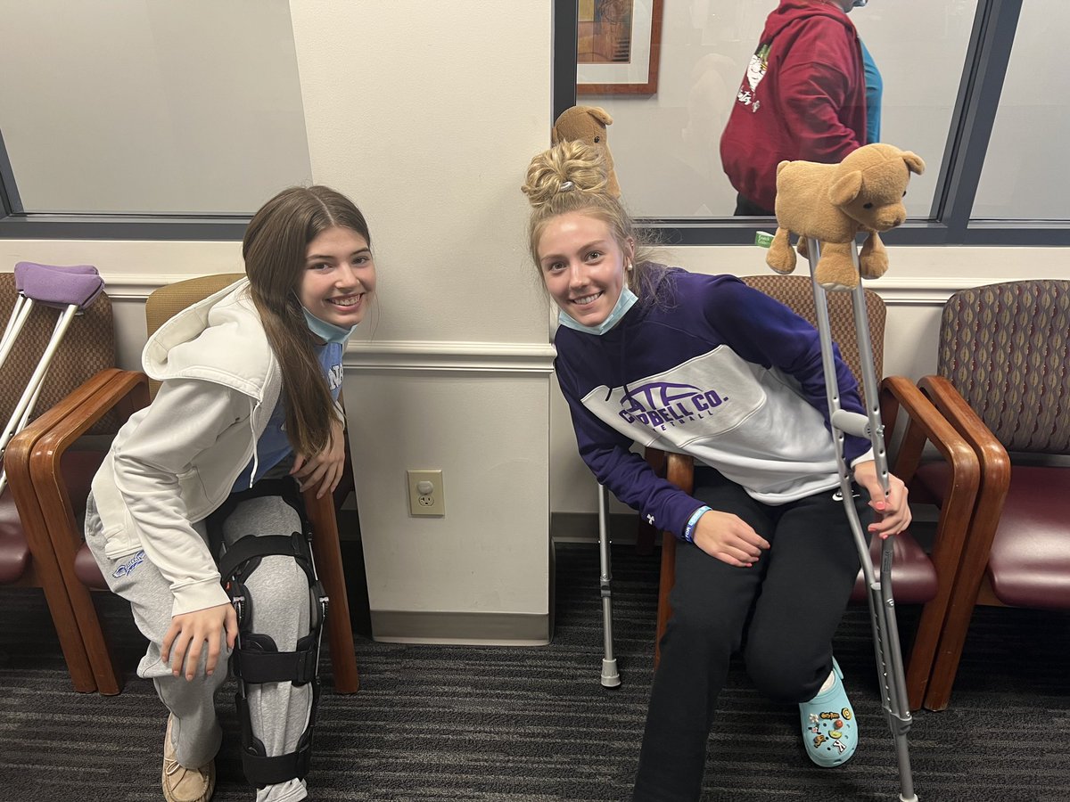 Ran into <a href="/avacoleman20/">Ava Coleman</a> at doctors! Prayers for a quick recovery for her and <a href="/Madelyn86850269/">Madelyn Wilson</a>!! 🤍 (All of 3 of us suffered ACL damage)
